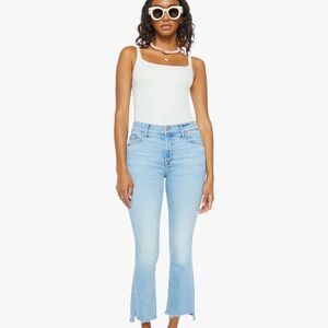 MOTHER NWT INSIDER CROP STEP FRAY